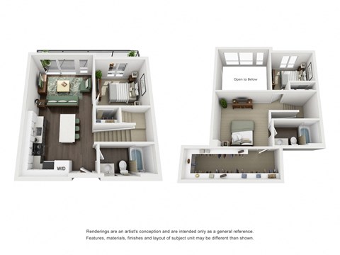 Paceline Apartments 2x2 Loft L6 Floor Plan